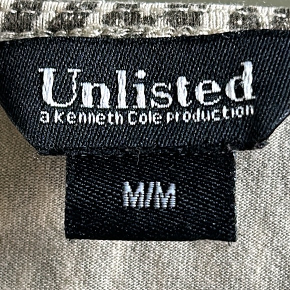 KENNETH COLE Boho Tank Top Wood Ring Straps Beige Olive Print Women’s Medium - Picture 13 of 16